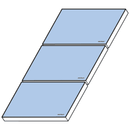 Weishaupt Flachkollektoren WTS-F2 K6 3er-Feld Aufdach horiz. mehrr. 3/1x3-AHM