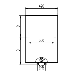 evenes Warmwasserspeicher elektrisch 100 Ltr Modell OGB 100 SLIM