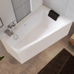 Riho Still Smart 170x110 Raumspar-Badewanne mit Verkleidung ohne Füllfunktion