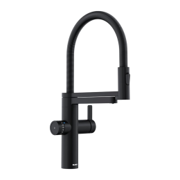 Blanco EVOL-S Pro Spültischarmatur mit flexiblem Arm, Spülbrause und Filterfunktion, schwarz matt