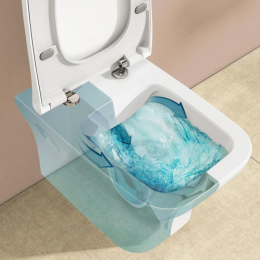 Vitra Matrix Komplett-SET Wand-WC mit neeos Vorwandelement, Betätigungsplatte mit eckiger Betätigung
