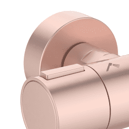 Ideal Standard ALU+ Brauseset mit Thermostat, Durchmesser 26 cm, 2 Strahlarten, rosegold matt