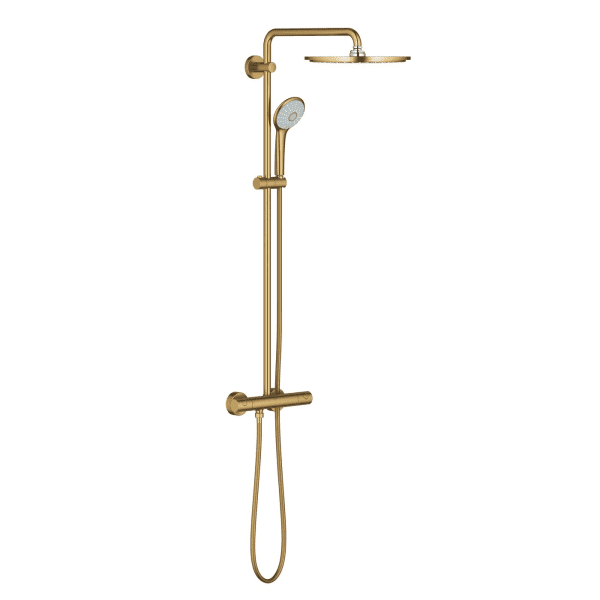 Grohe Euphoria - Duschset 310 mit Thermostat, 3 Strahlarten, Cool Sunrise gebürstet