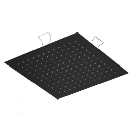 Treos Regenpaneel für Deckeneinbau schwarz matt 440 x 440 mm