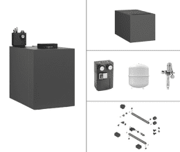 Viessmann Paket Vitoladens 300-C 29kW modulierend vitographite mit Vitocell 100-H CHAA 160