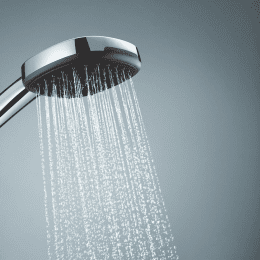 Grohe Vitalio Comfort Duschset mit Armatur, 25x25 cm, 2 Strahlarten, Chrom