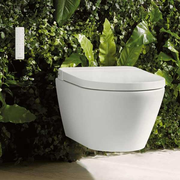 Duravit SensoWash D-Neo Wand-Dusch-WC Compact mit WC-Sitz mit DuraShield, weiß