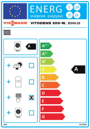 Viessmann Paket Vitodens 300-W B3HH 25 kW 7" Display, Vitocell 300-V EVIC-300-S3, Zubehör