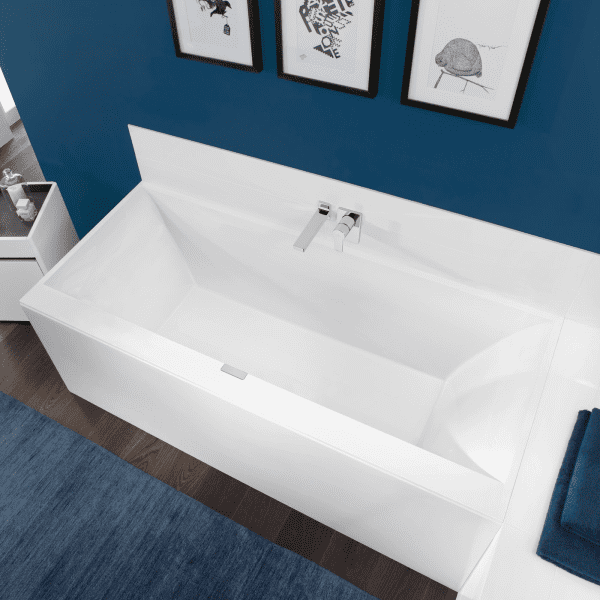Villeroy & Boch Squaro Edge 12 Rechteck-Badewanne, Einbau 180x80x45 cm weiß