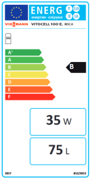 Viessmann Vitocell 100-E MSCA 75L vitopearlwhite