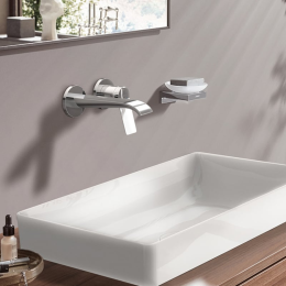 Hansgrohe Vivenis Unterputz-Waschtischarmatur, 2-Loch Installation, EcoSmart, verchromt