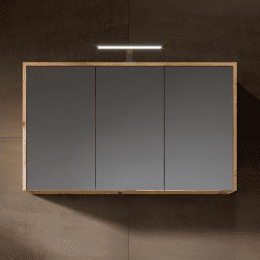 Riho Porto Square 100 x 46 cm Waschtisch mit Waschtischunterschrank und LED-Spiegelschrank