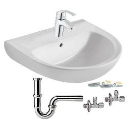 GROHE Markenpaket Waschtisch-Set Ideal-Standard,Grohe, Viega, Schell, Fischer