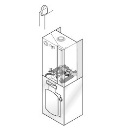 Weishaupt Paket WTC-GB 15-B K-115P Gas, mit Zirkulationsstrang/Pumpe, oben