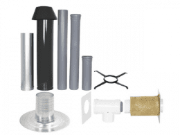 SKOBERNE Grundpaket Unifix165, Flachdach, DN 110/150, 1,0m