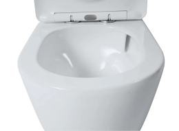 kielle Oudee Stand-WC Kombi-Garnitur mit Spülkasten und Softclose-Sitz, Vortex Rimless, weiß