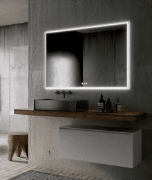 Frasco Deep Pro LED-Lichtspiegel mit Acryl-Lichtleitplatte rundum