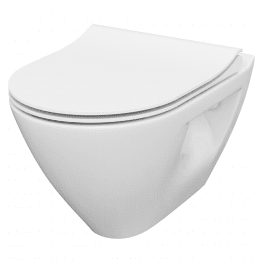 Cersanit Mille Wand-WC spülrandlos mit SoftClose-Sitz, CleanOn, weiß S701-454