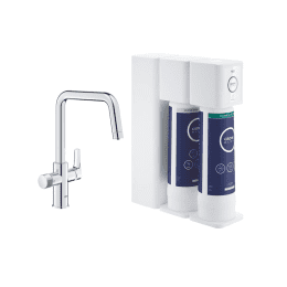 Grohe Blue Pure Eurosmart Küchenarmatur Starter Set, Umkehrosmose- und Mineralisierungsfilter, chrom