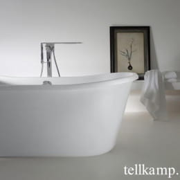 Tellkamp Scala freistehende Oval Badewanne weiß glanz 171 x 69 cm