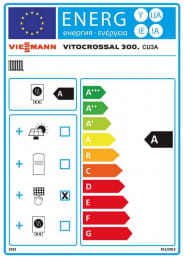 Viessmann Vitocrossal 300 mit Vitocell 100-V 300-V Heizkreis ohne Mischer