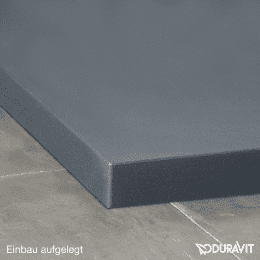 Duravit Stonetto Duschwanne, 900x800 mm, grau matt