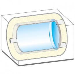 Weishaupt Energie-Speicher WES 120-H im Design der Luft/Wasser Wärmepumpe