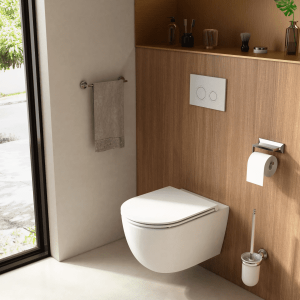 kielle Oudee Wand-WC mit SoftClose-Sitz, Rimless Vortex+, weiß