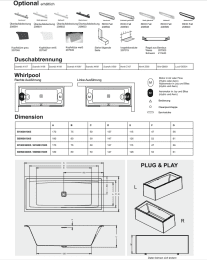 Riho Still Square Rechteck-Badewanne weiß