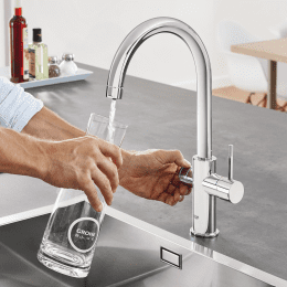 Grohe Blue Home Spültischarmatur Connected, mit Kühleinheit und Wasserfilter, verchromt