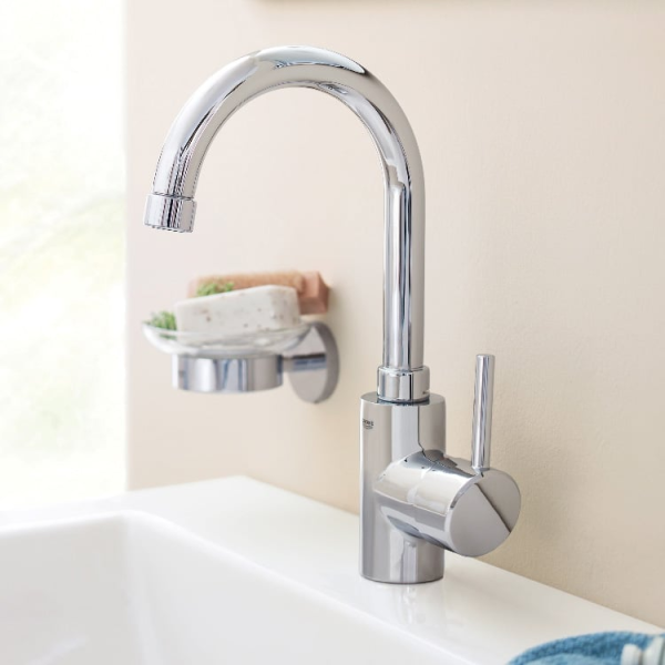 Grohe Concetto New Waschtischarmatur mit Ablaufgarnitur, verchromt