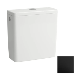 Laufen Lua Spülkasten, DualFlush, Wasseranschluss seitlich, schwarz matt