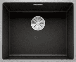 Blanco Subline 500 Silgranitspüle 54x44 cm SteelFrame Schwarz