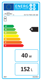 Unterstell-Warmwasserspeicher 152 Liter TU-TWS-1W 160 mit einem Wärmetauscher