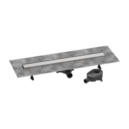 Hansgrohe RainDrain Go Duschrinne 70 cm mit beidseitigem Rost, Edelstahl gebürstet