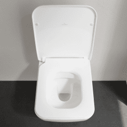 Villeroy & Boch Venticello Wand-WC mit Sitz SoftClosing, DirectFlush, Alpinweiß