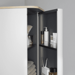 Duravit Happy D.2 Plus Hochschrank 1336x400x360 mm, Scharniere rechts, weiß Hochglanz