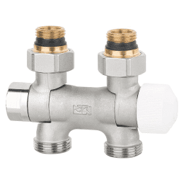 Thermostat-Ventilblock Flex DN15(1/2")xDN20(3/4") Eurokonus für Ein-und Zweirohrbetrieb