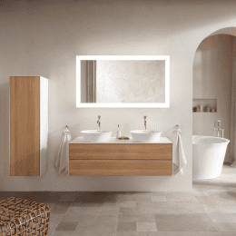 Duravit White Tulip freistehende Badewanne, rund Durchmesser 1400 mm weiß