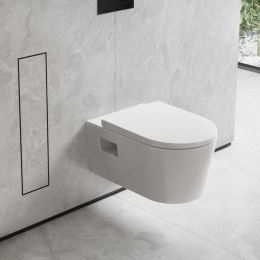 hansgrohe XtraStoris Rock Unterputz-WC-Modul mit befliesbarer Tür schwarz matt