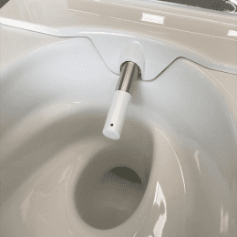 Geberit AquaClean Sela Wand-Dusch-WC Komplettanlage mit WC-Sitz weiß
