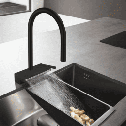 Hansgrohe Aquno Select M81 Küchenarmatur, ausziehbar, schwenkbar schwarz matt