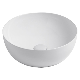 evenes Aufsatz-Waschtisch Elanda 400x400 mm ohne Hahnloch Keramik weiß glänzend