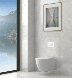 kielle Oudee - Wand-WC mit WC-Sitz SoftClose, Rimless, Weiß