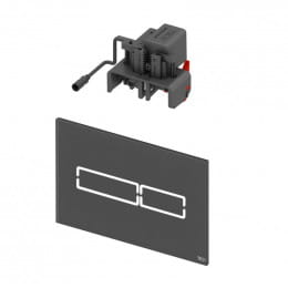 TECE lux Mini Betätigungsplatte mit elektronischer Touch-Betätigung schwarz