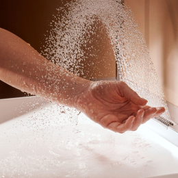 Hansgrohe Avalegra Waschtisch 78x48 cm, mit Thermostatbatterie und Brause, 2 Strahlarten, ohne Überl