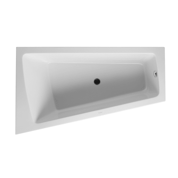 Duravit Paiova Eck-Badewanne 170 x 100 cm Ecke links mit angeformter Schürze und Gestell