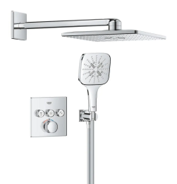 Grohe Grohtherm SmartControl Duschsystem Unterputz mit Rainshower SmartActive 310 Cube