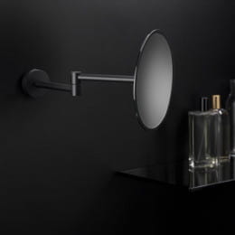 Cosmic Black & White Wand-Kosmetikspiegel schwarz matt Ø 240 mm