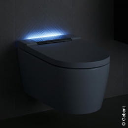 Geberit AquaClean Sela Wand-Dusch-WC Komplettanlage weiß/chrom hochglanz